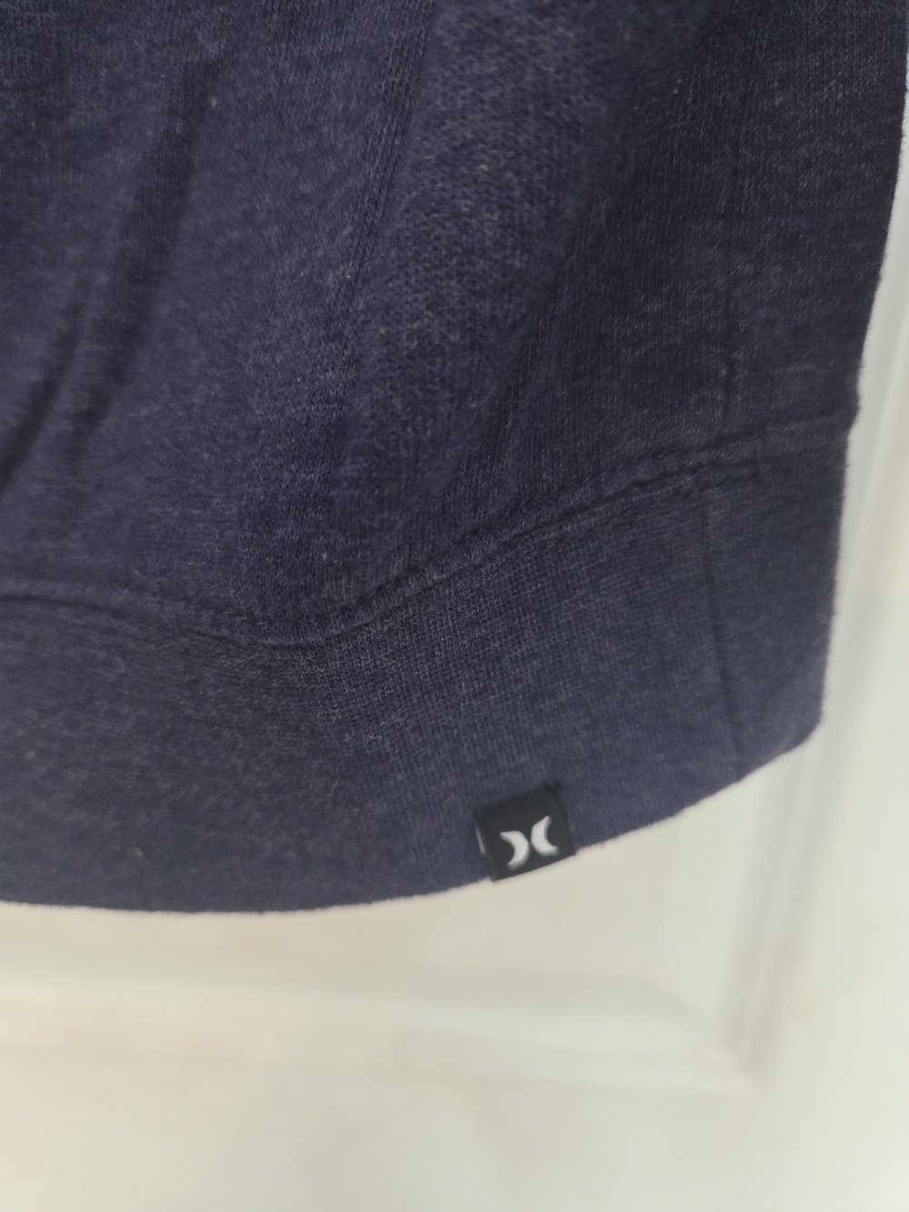 Hurley Navy Pullover Sweatshirt with Teal and White Script - Picture 3 of 5